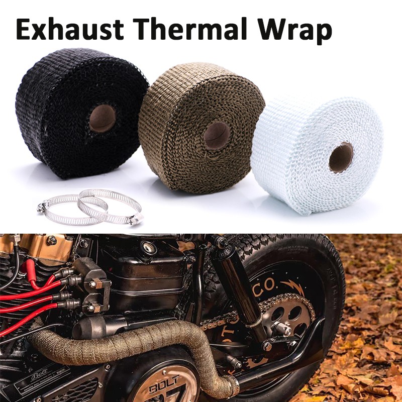 Hot Car Motorcycle Turbo Manifold Heat Exhaust Pipe Header Heat Wrap Retention Resistant Shopee Malaysia