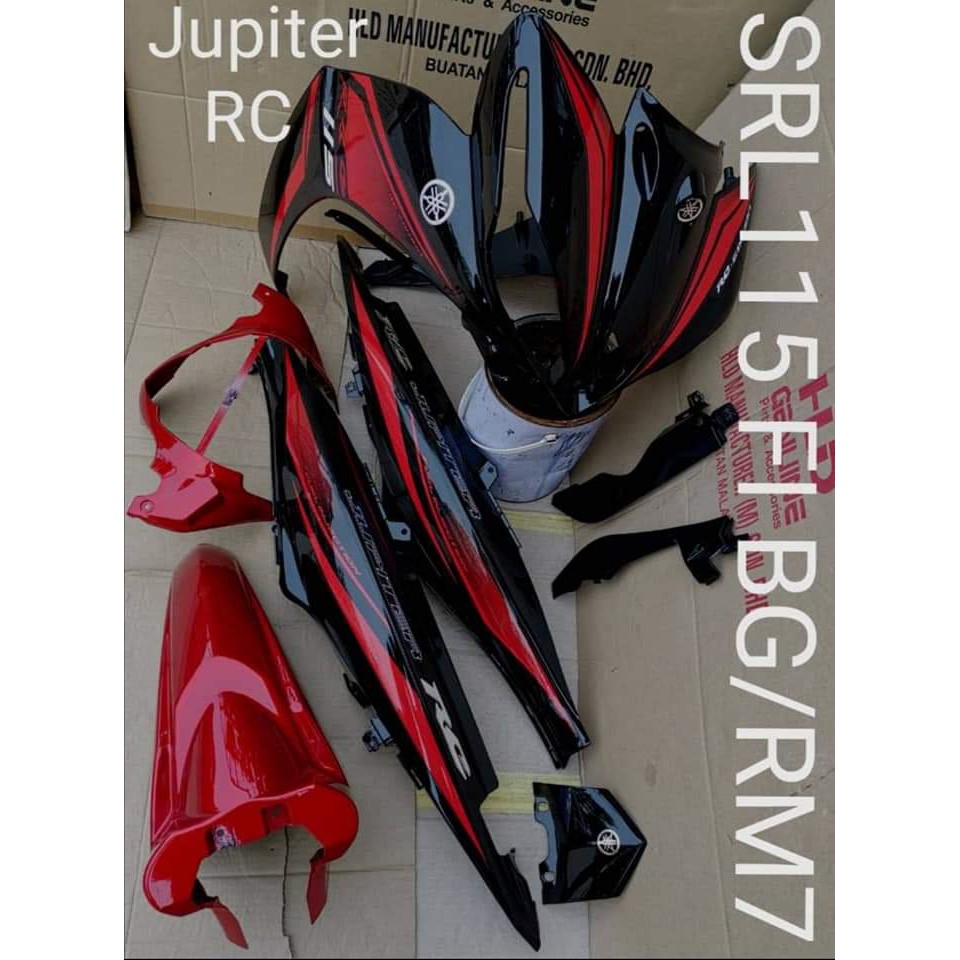 Coverset Lagenda 115 Fi Jupiter Rc Black Shopee Malaysia