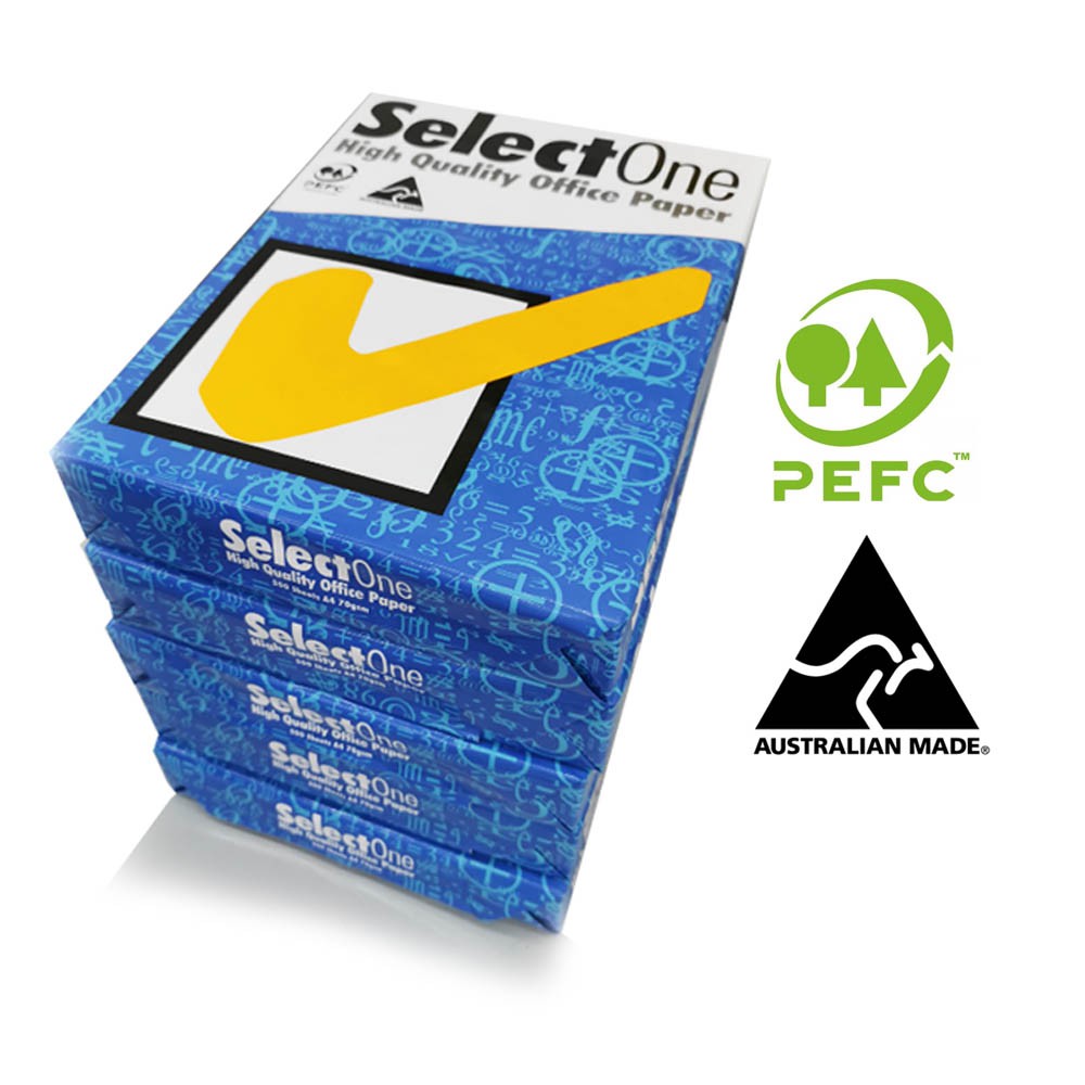 Australian Made High Quality Select One A4 Copy Paper 500 Sheets 70gsm