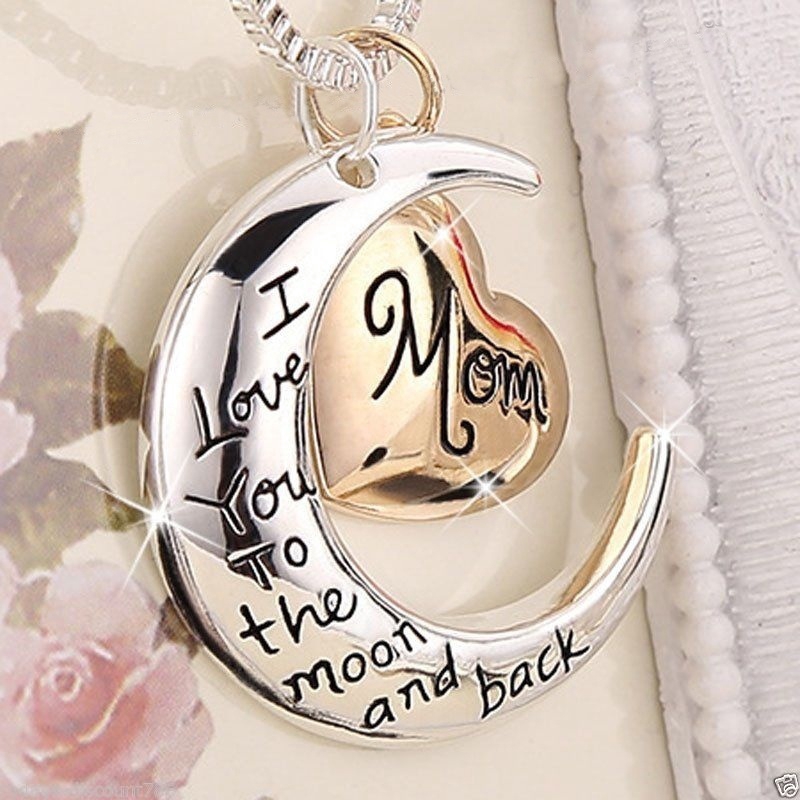 mum necklace rose gold