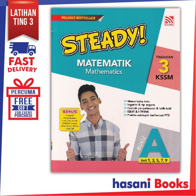 Hasani Pelangi Steady Matematik Tingkatan 3 Buku A 9789672930648 Shopee Malaysia
