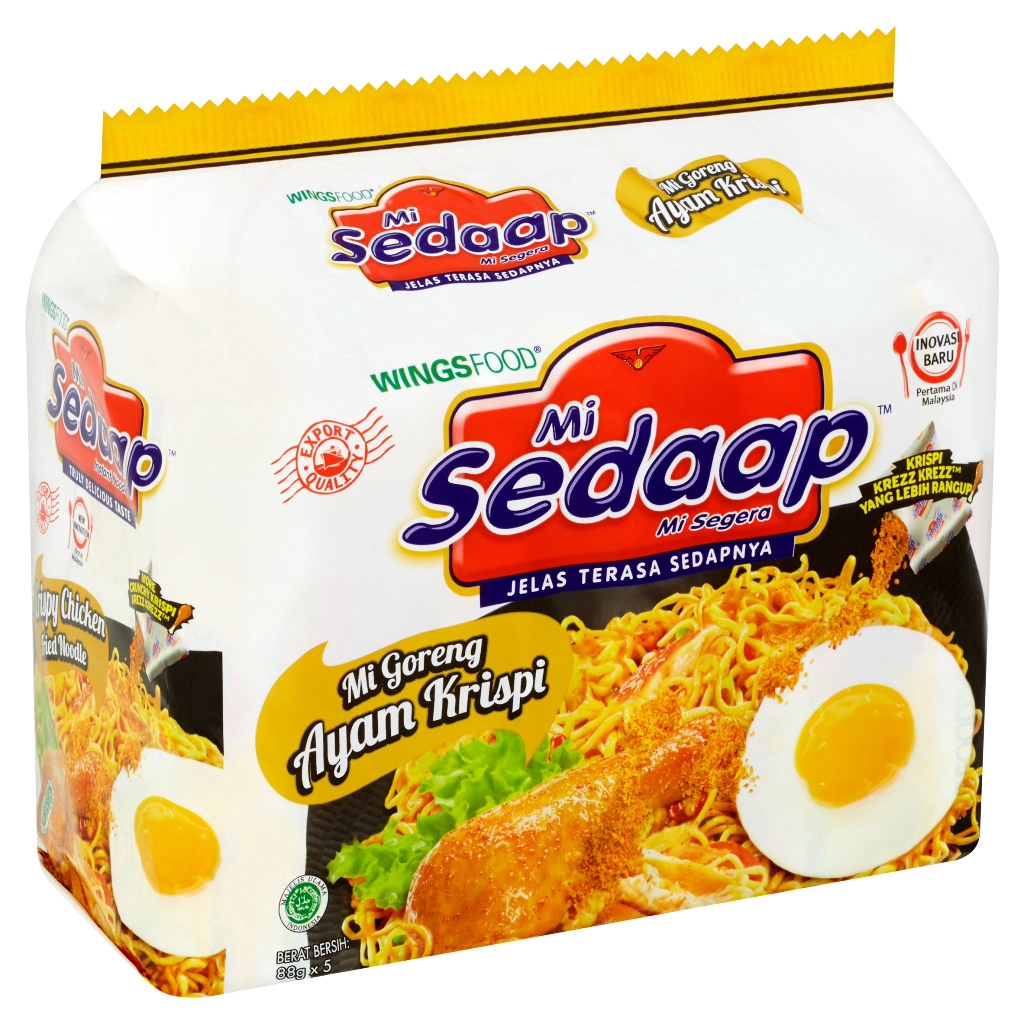 Wingsfood Instant Noodle Mi Sedaap Ayam Krispi 5 X 88g New Pgmall