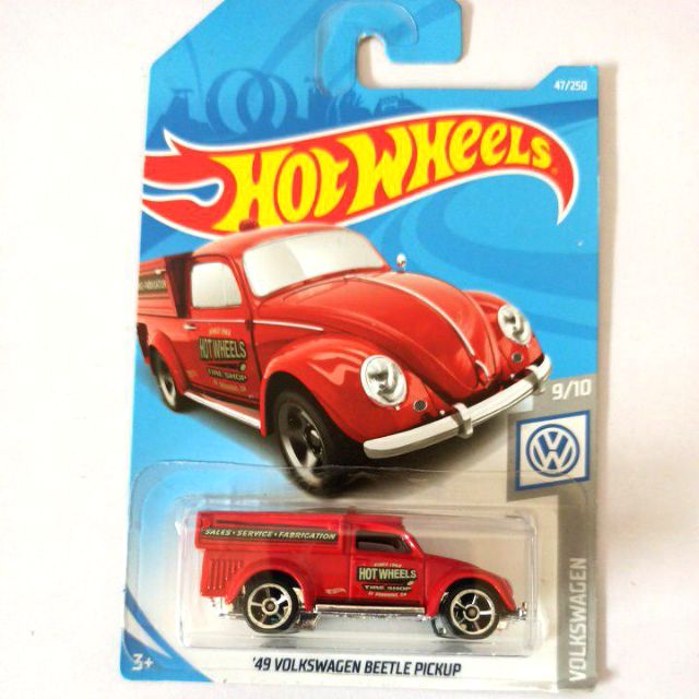 hot wheels 49 volkswagen beetle pickup red