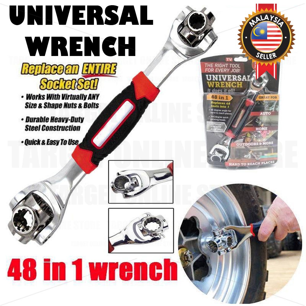 48 in 1 Universal Wrench Superior Strength Alloy Steel Right Tool ...