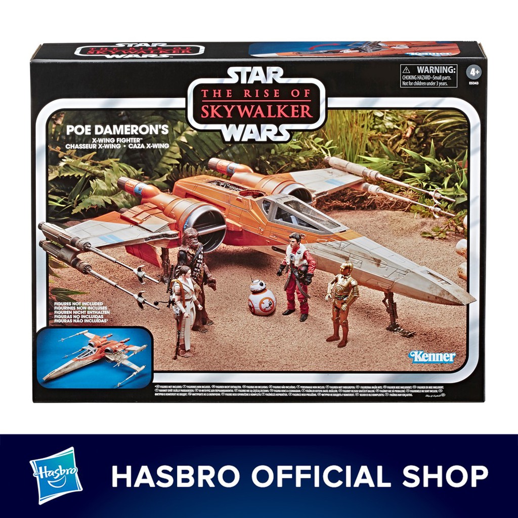 Hasbro Star Wars The Vintage Collection Star Wars The Rise Of Skywalker Poe Dameron S X Wing Fighter Shopee Malaysia