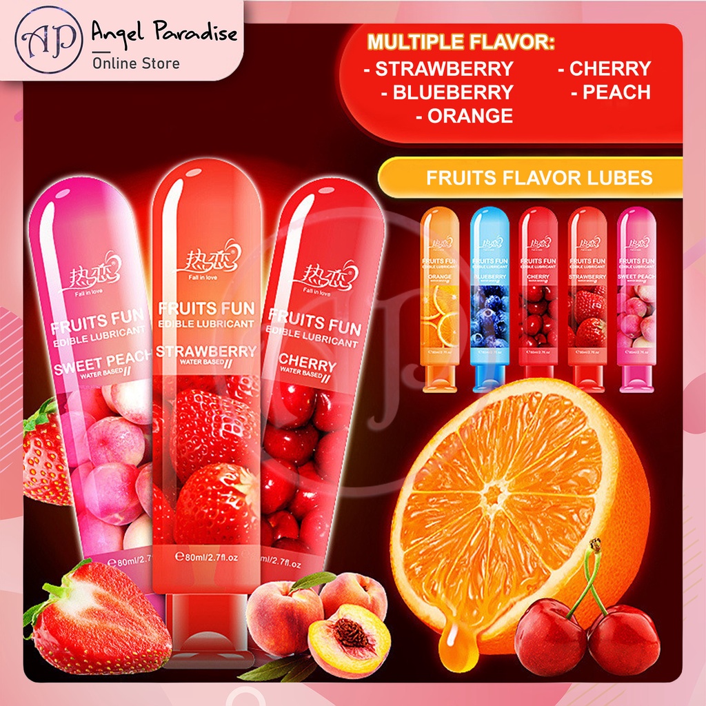 Fruit Lubricant Fruits Fun 80ml Water Soluble Lubricant Sex Lube Sex Minyak Fruit Pelincir Jelly 0844