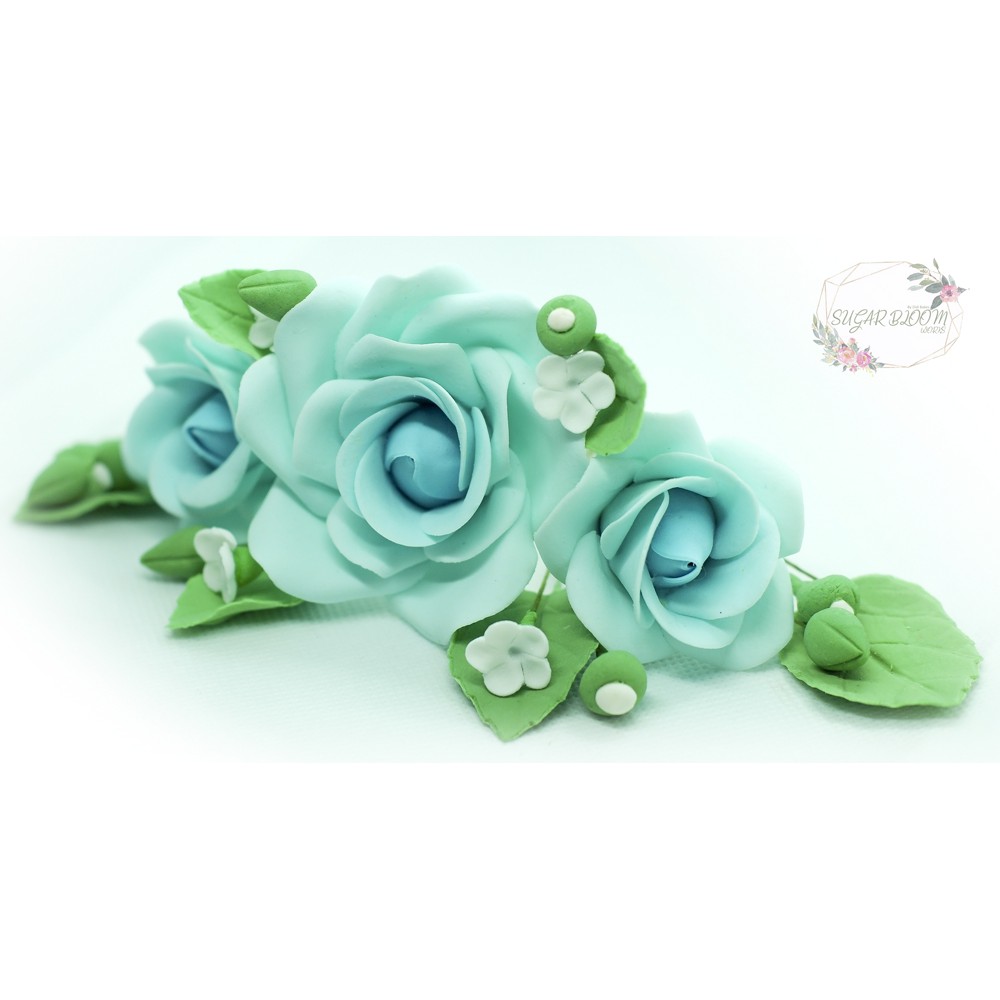 A Gumpaste Flower Roses Set (19 pcs) READY STOCK Cake Topper / Bunga Hiasan  Kek / Bunga Gum paste / Sugar Flower | Shopee Malaysia