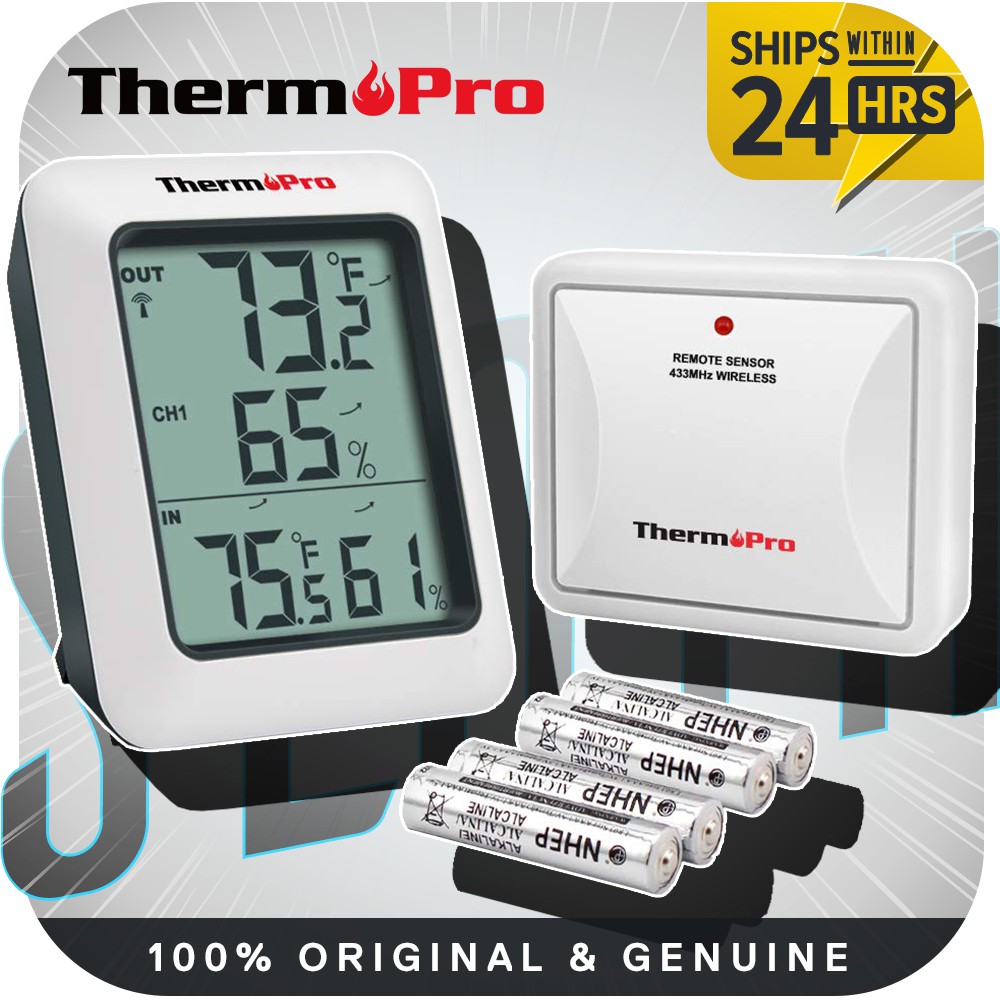 thermometer and humidity monitor