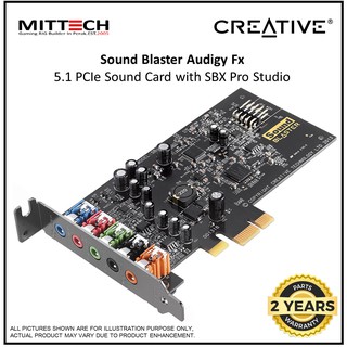 Creative Sound Blaster Audigy Fx Sound Card Sb1570 Shopee Malaysia