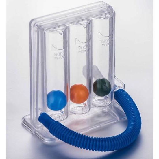 HIGH QUALITY INCENTIVE SPIROMETER 3BALL RESPIRATORY EXERCISER