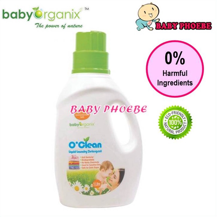 Baby Organix Infant Newborn Kids Toddler O'Clean Liquid Laundry
