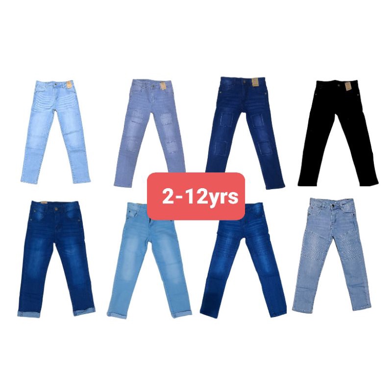 ??BEST-SELLING?? seluar jeans kanak kanak lelaki perempuan boy girl jeans SLIM FIT murah stretchable (2-12y)
