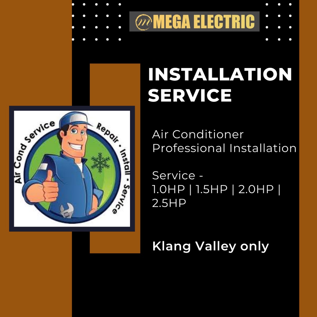Air Conditioner Installation Service 1.0HP 1.5HP 2.0HP 2.5HP