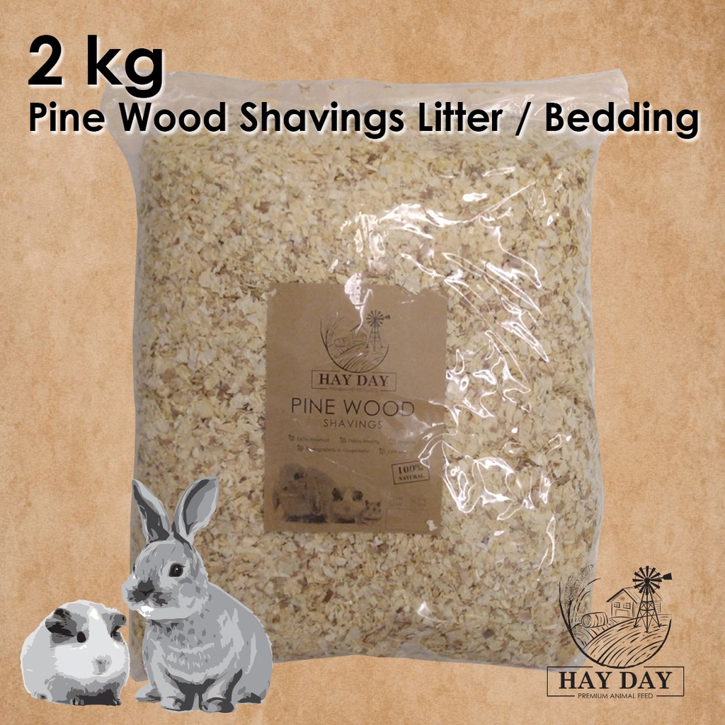 Hay Day Low Dust Pine Wood Shavings (2 kg) Pet Litter / Bedding for
