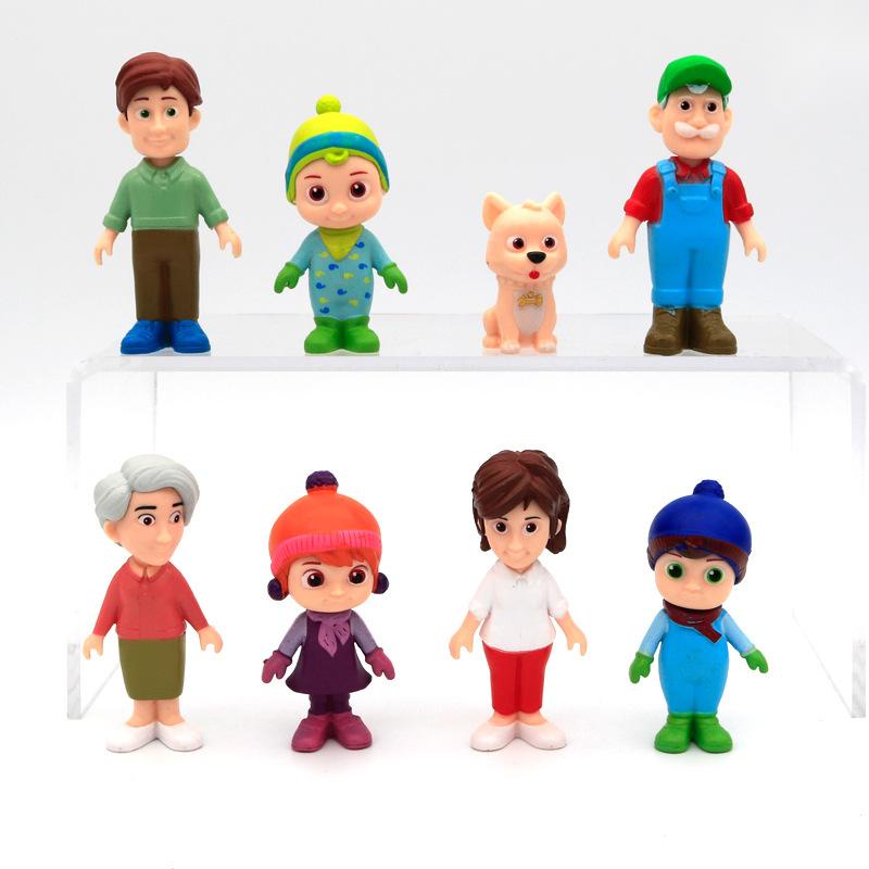 Cocomelon Family Pack Set of 8 PCS | Action Figures CoComelon | Baby JJ ...