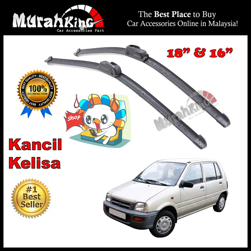 Perodua Kancil High Quality Soft Rubber Wiper Blade 18 Inch & 16 Inch Shopee Malaysia