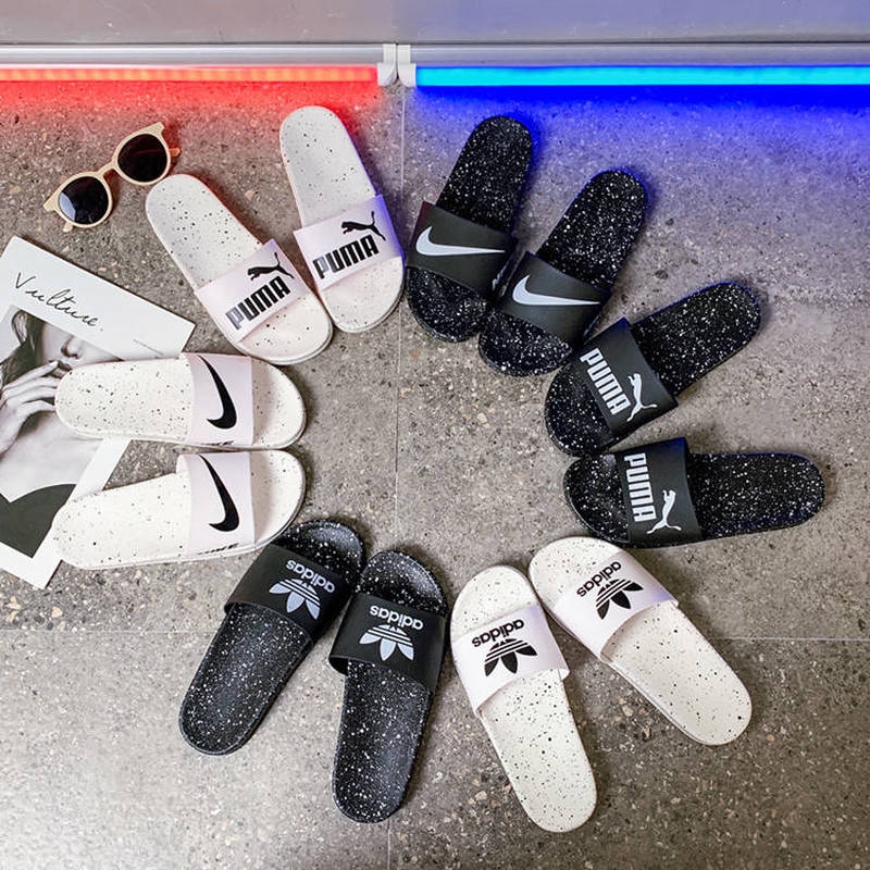 nike and adidas slippers