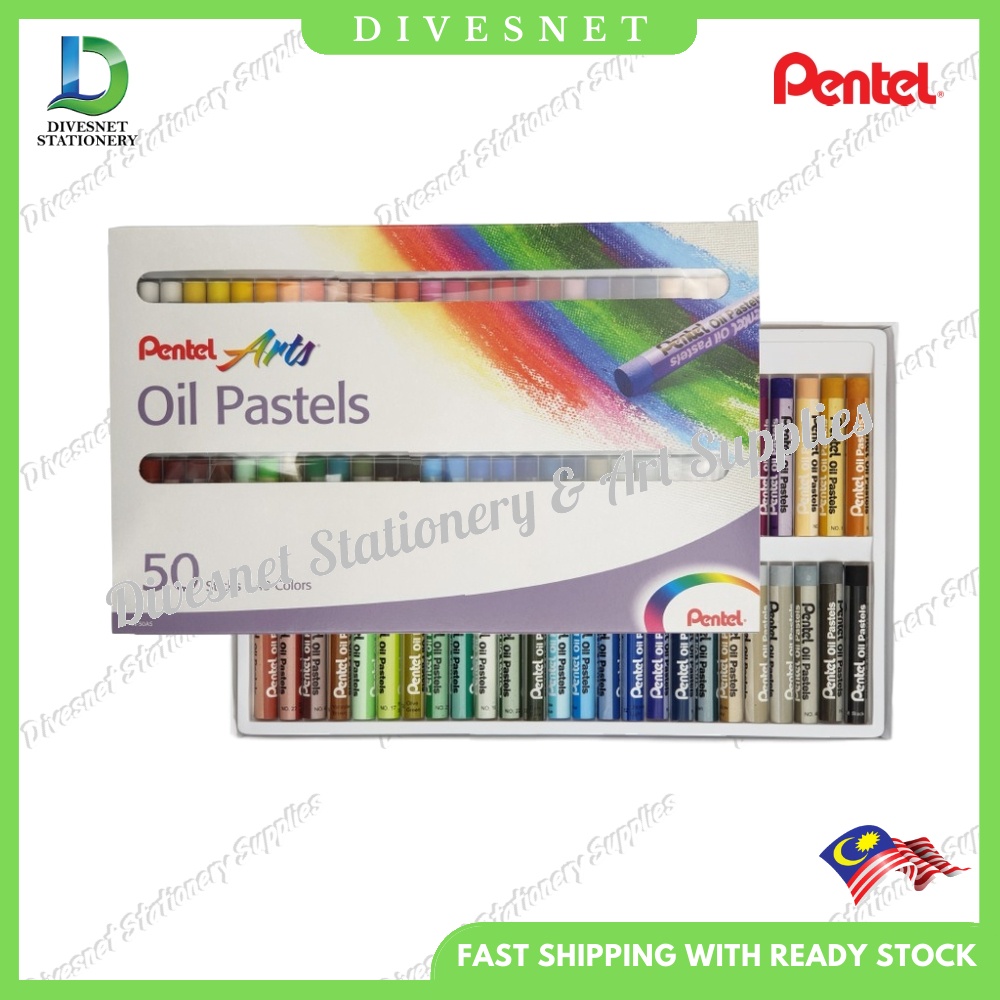 Pentel Arts Oil Pastel Colors Set PHN -12 / 25 / 50