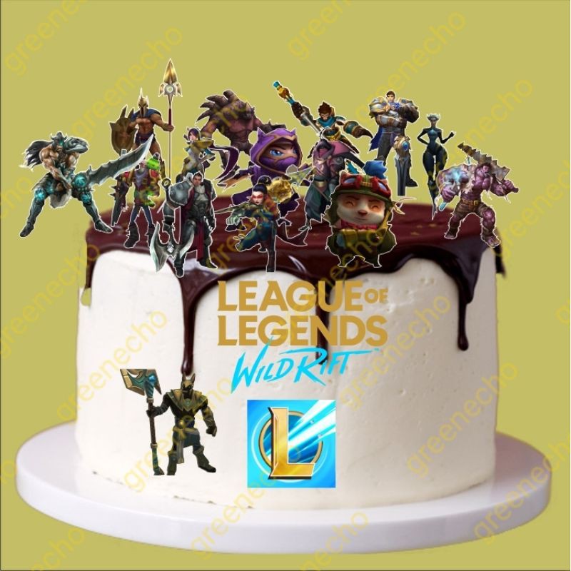 league of legends wild rift cake topper (1set) | Shopee Malaysia