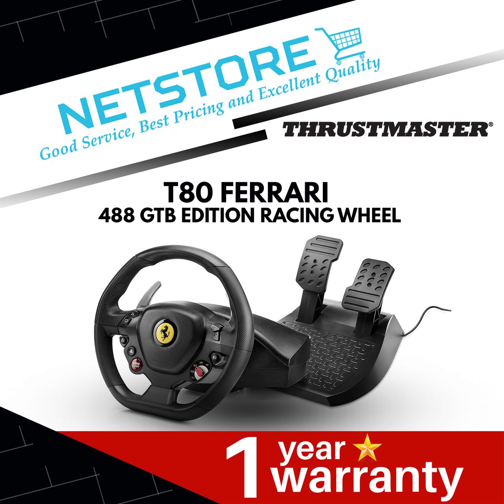 Thrustmaster T80 Ferrari 488 Gtb Edition Racing Wheel Pcps4 4160673