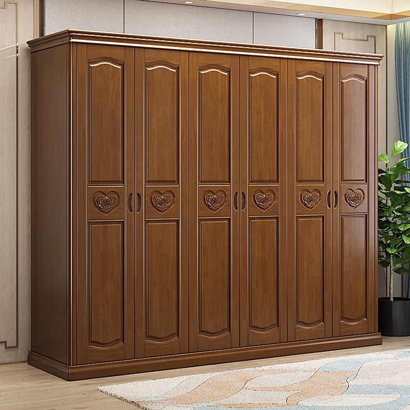 Modern Chinese Style Solid Wood Wardrobe Shopee Malaysia