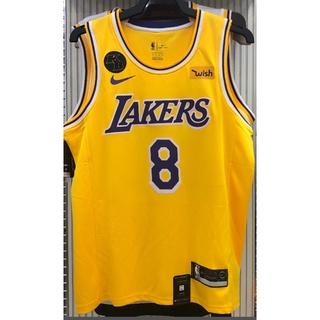 【hot pressed】KOBE jersey NBA Los Angeles Lakers 8# Kobe yellow KB logo and other jerseys basketball jersey