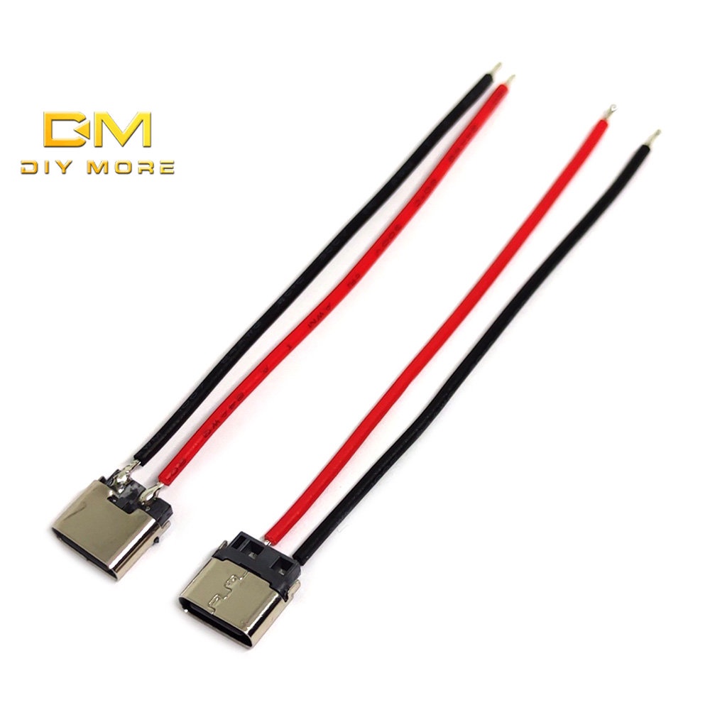 Diymore Type C Usb Base Pin Lead Wire Type With Wire Welding Wire Pin Charging Base Shopee