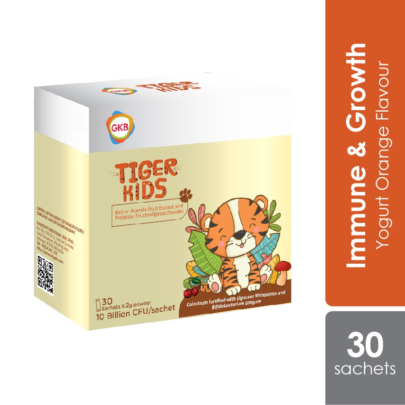 GKB TIGER MILK MUSHROOM KIDS 2GX30S For Children s Immune Growth 