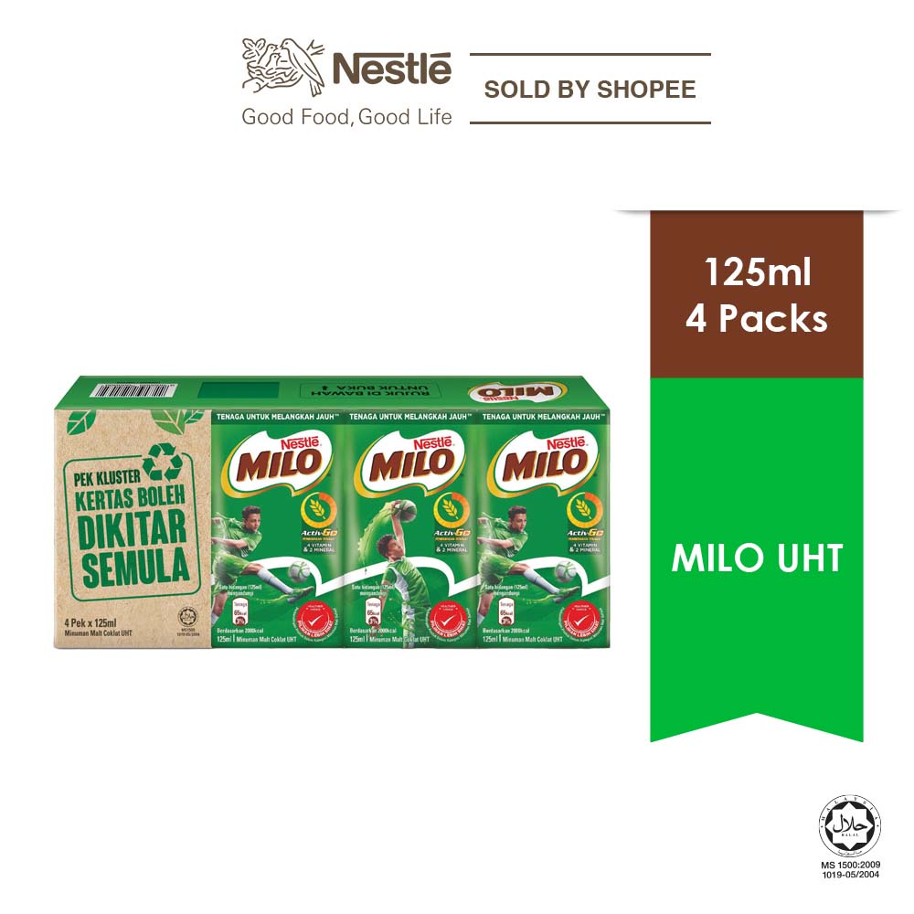 Nestle Milo Activ Go Chocolate Malt Uht Ml X Packs