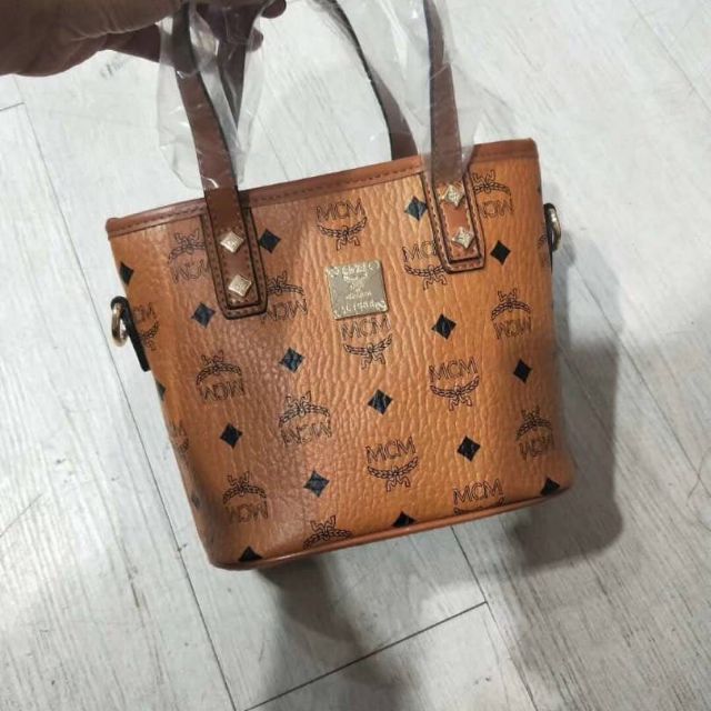 mcm small tote bag