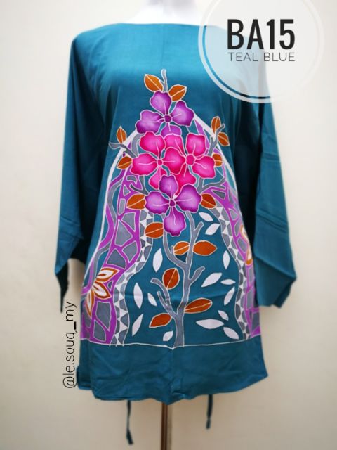 Blouse Kaftan Batik Lukis Kelantan Ba15 Shopee Malaysia