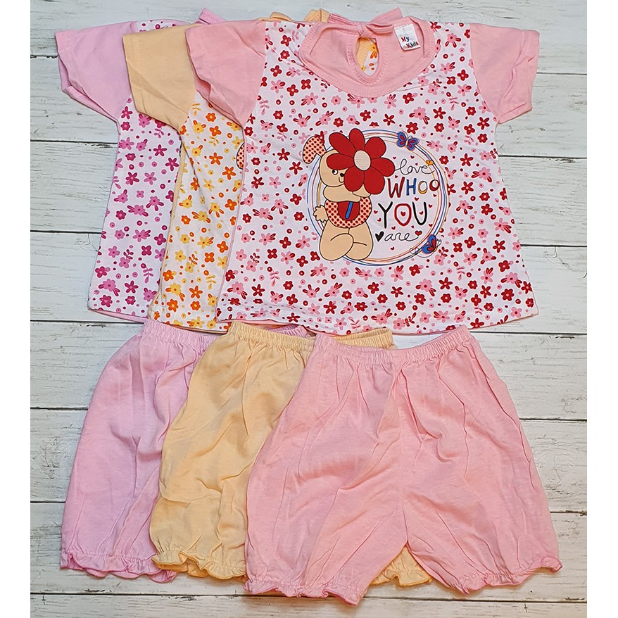  New 3 Set Baby Girl Clothing Baju  Bayi  Perempuan  6 18m 