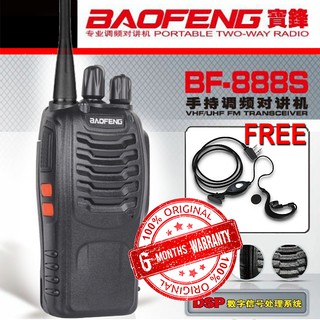 BF-888S BaoFeng BF888S UHF Walkie Talkie with Earpiece