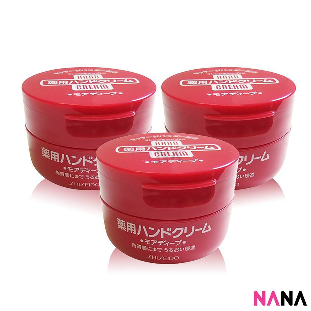 Shiseido Deep Moisturizing Medicated Hand Cream 100g x 3pcs Shopee