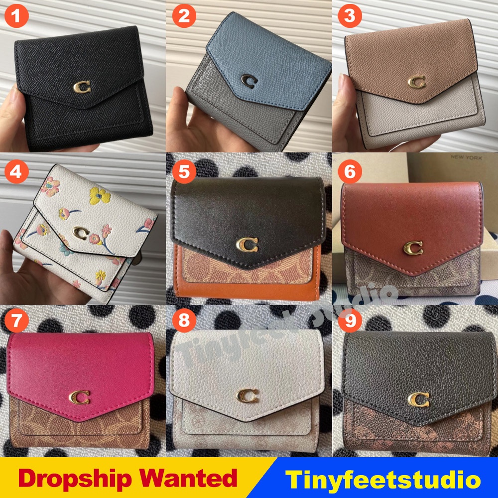 Coach C2619 C2620 C3156 C2329 C3161 Wyn Small Wallet In Colorblock Floral  Women Fold Short Purse | Shopee Malaysia
