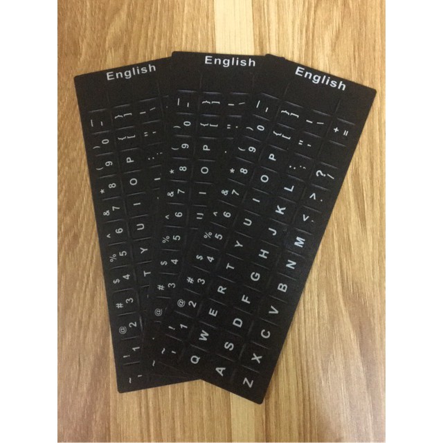 English Language Laptop Keyboard Stickers