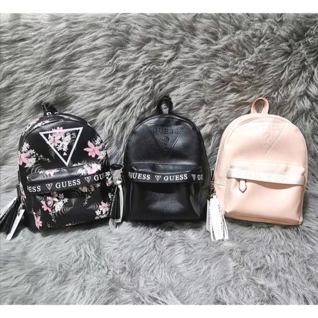 guess flower backpack