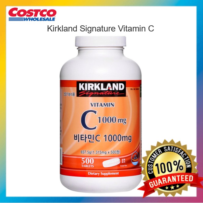 Costco Kirkland Vitamin C With Rose Hips 1000mg X500 Tablets Korea Version Shopee Malaysia