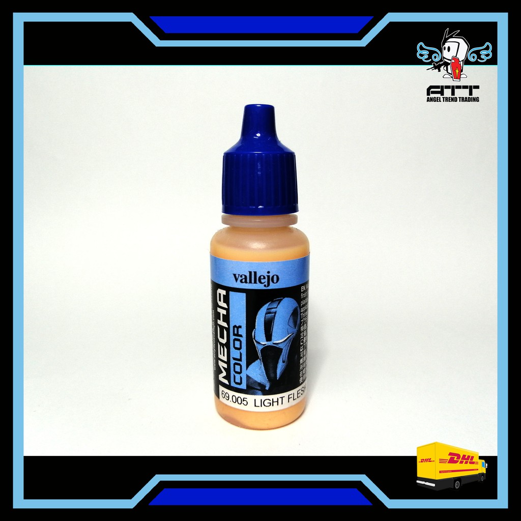 VALLEJO 69.005 LIGHT FLESH 17ML. MECHA COLOR (Gunpla Gundam Paint ModelKit Resin Statue Airbrush Diorama)