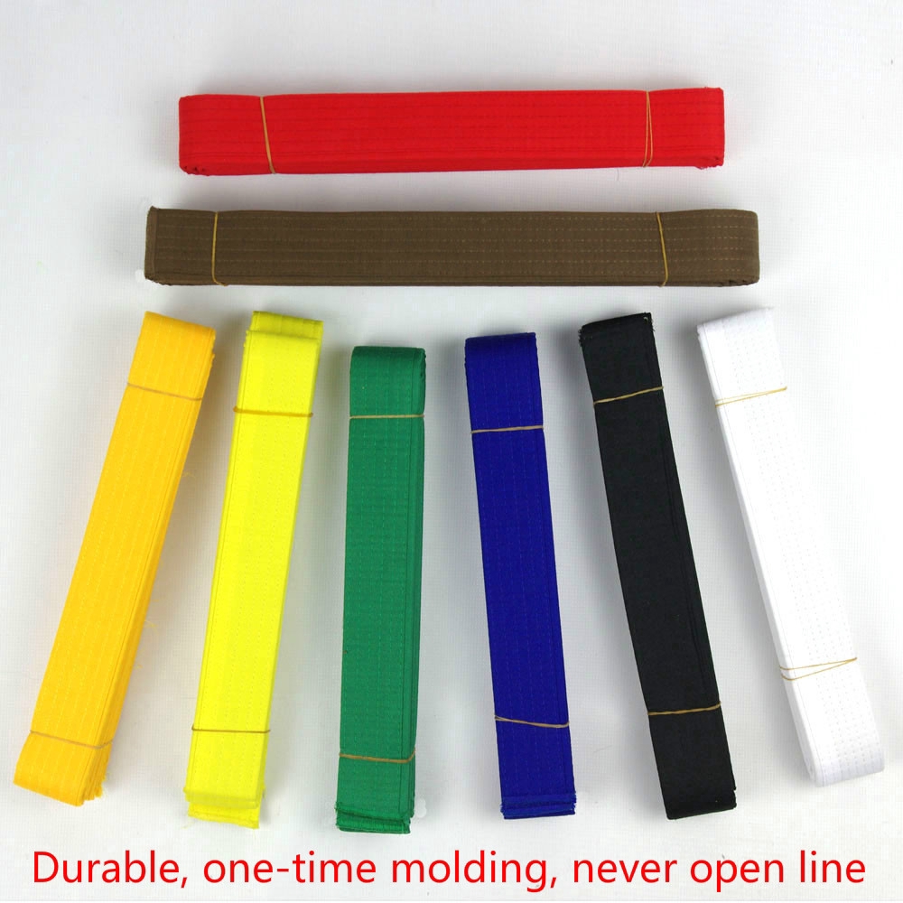 Taekwondo belts for with red, blue, green, black children taekwondo