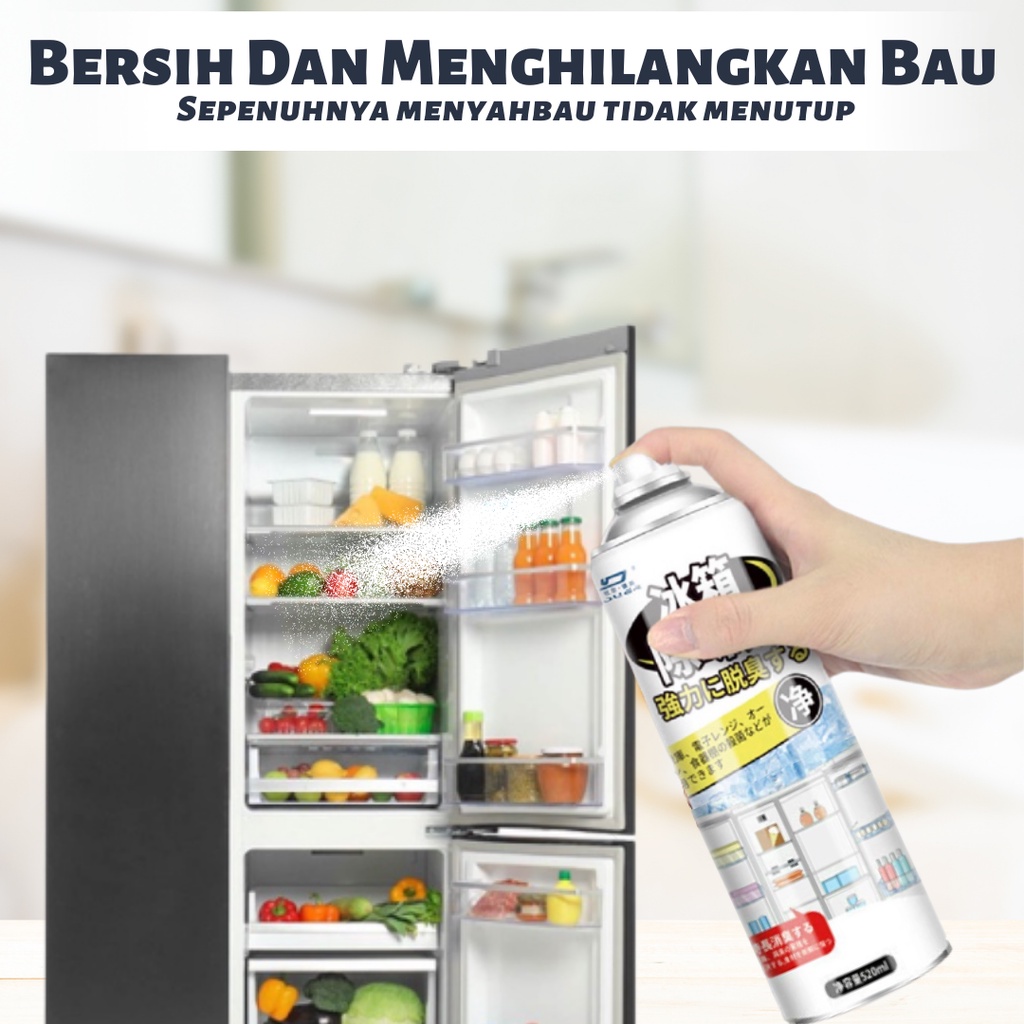 Refrigerator Deodorant Spray Fridge Freshener Odor Smell Sterilizer Oil  Stain Remover Peti Sejuk Ais Bau Deodoran 冰箱除臭剂 | Shopee Malaysia