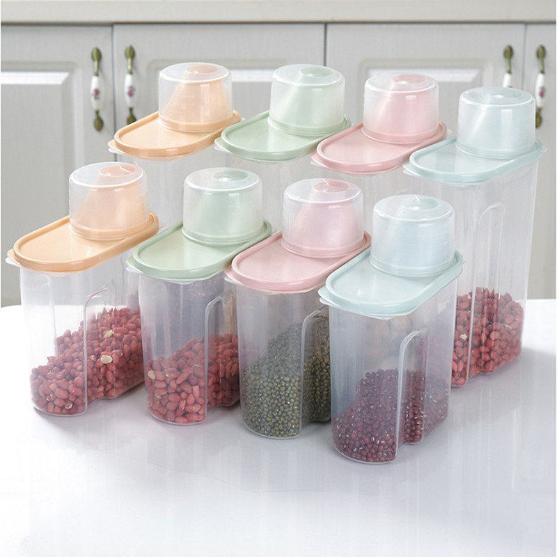 Transparent grain multigrain tank sealed tank storage tank Shopee