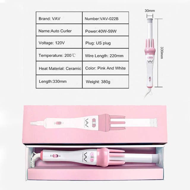 vav tourmaline ceramic automatic hair curler