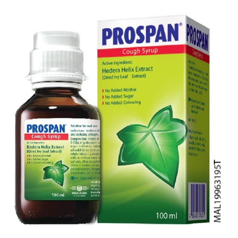 Prospan Cough Syrup 100mL Exp 2025 Ivy Leaf Extract Cough Syrup 