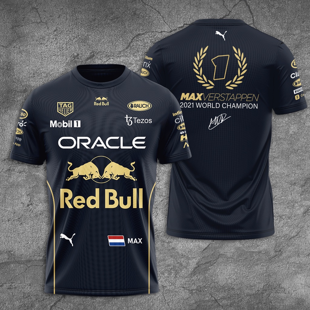 Max Verstappen x Red Bull Racing 3D Apparels T Shirt