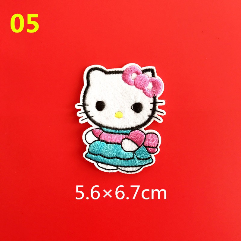 Hello Kitty Mouthless Cat Hello Kitty Cloth Stickers 1 Pack Can Iron Embroidery Patch Badge Feierte Frts01 Shopee Malaysia