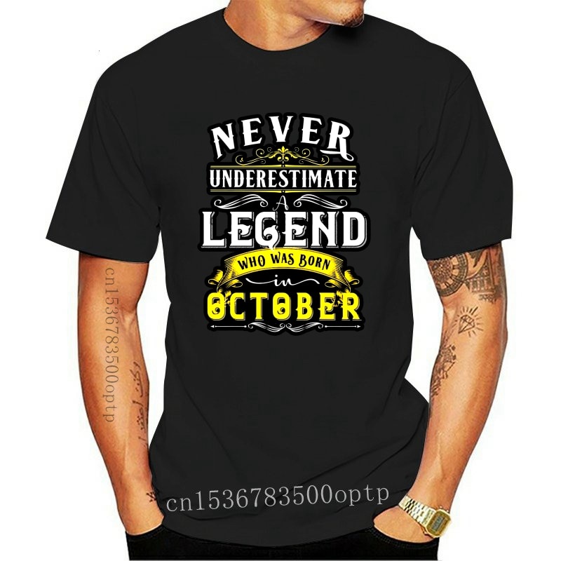 Good Sale Men T Shirt A Legend Who Was Born In October Size(XS,S,M,L,XL,2XL,3XL)