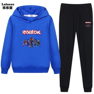 Teens Kids Clothing Sets Autumn Roblox Game Pullover Sweatshirt Pants Tracksuits Boys Girls Long Sleeve Hoodies Outfit Autumn Casual Tracksuits 3 14 Y Shopee Malaysia - sweatshirt and pants outfit roblox