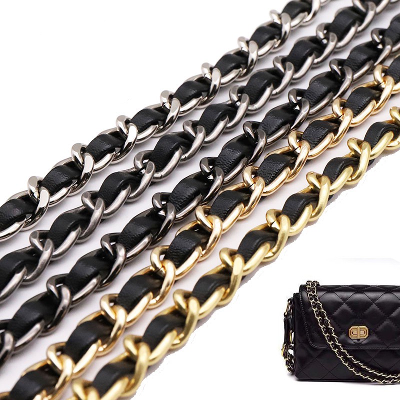 leather bag chain strap