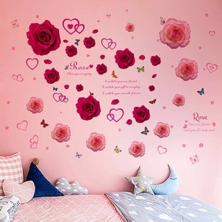 READY STOCK} Bedroom Wall Stickers Living Room TV Background Wall Stickers  Stickers Decorative Wallpaper | Shopee Malaysia